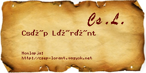 Csép Lóránt névjegykártya